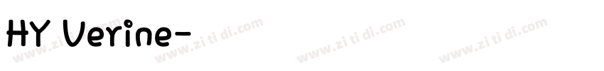 HY Verine字体转换